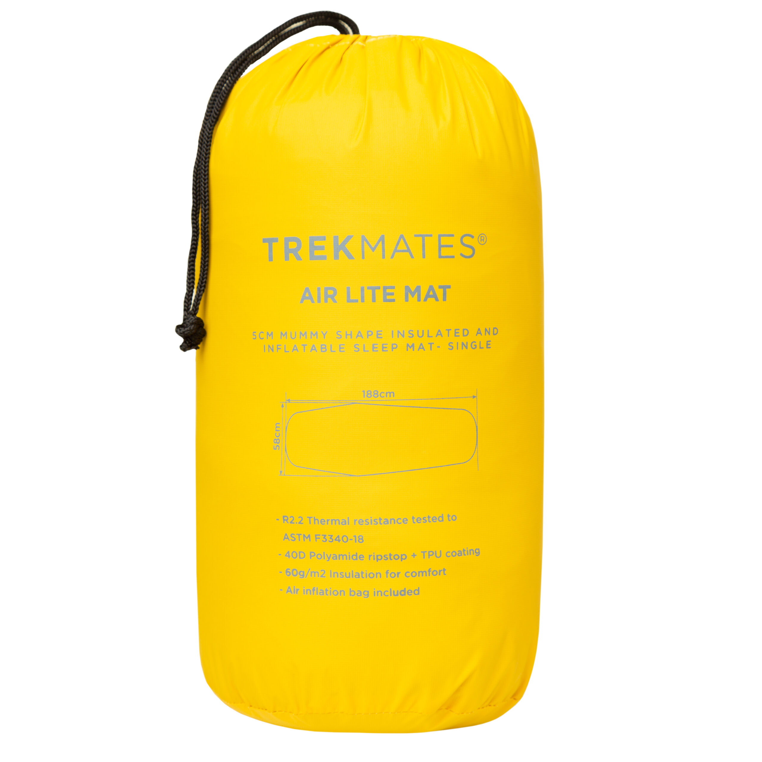hikehopper trekmates airlite sleep mat ingepakt