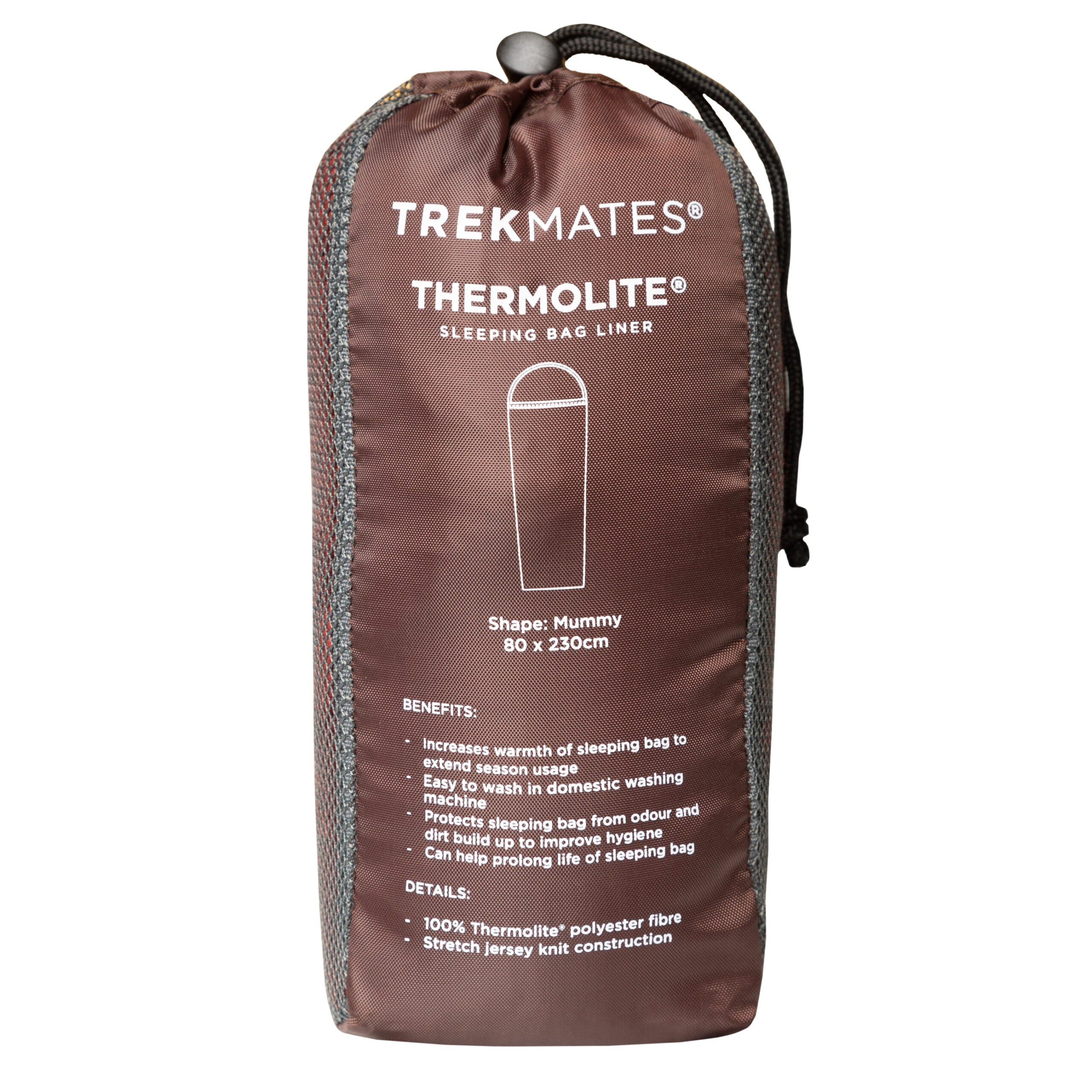 Hikehopper thermolite sleeping bag packed
