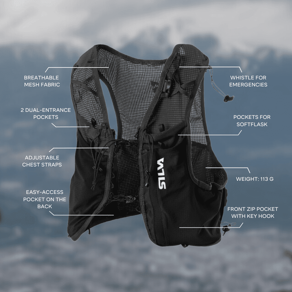 Silva - Strive fly vest - Black Hikehopper